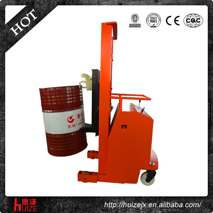 半電動(dòng)配重油桶車（無(wú)底腿，只堆垛，不翻轉(zhuǎn)）