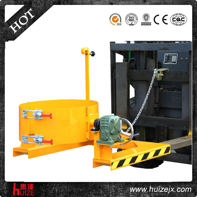 叉車專用倒桶機具（塑鐵桶，手翻轉）